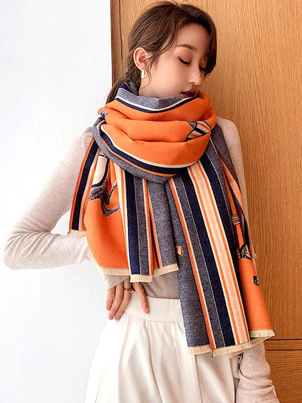 Original Warm Cartoon Print Shawl&Scarf