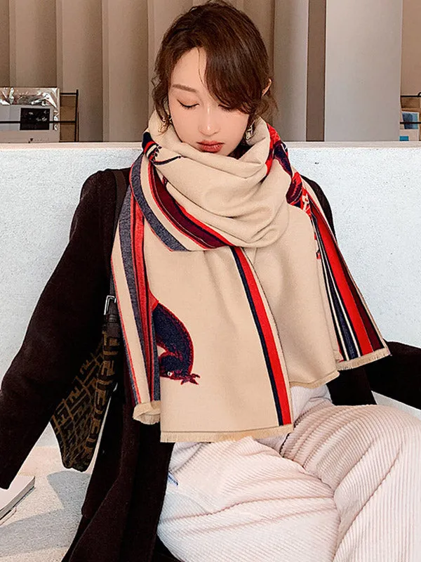 Original Warm Cartoon Print Shawl&Scarf