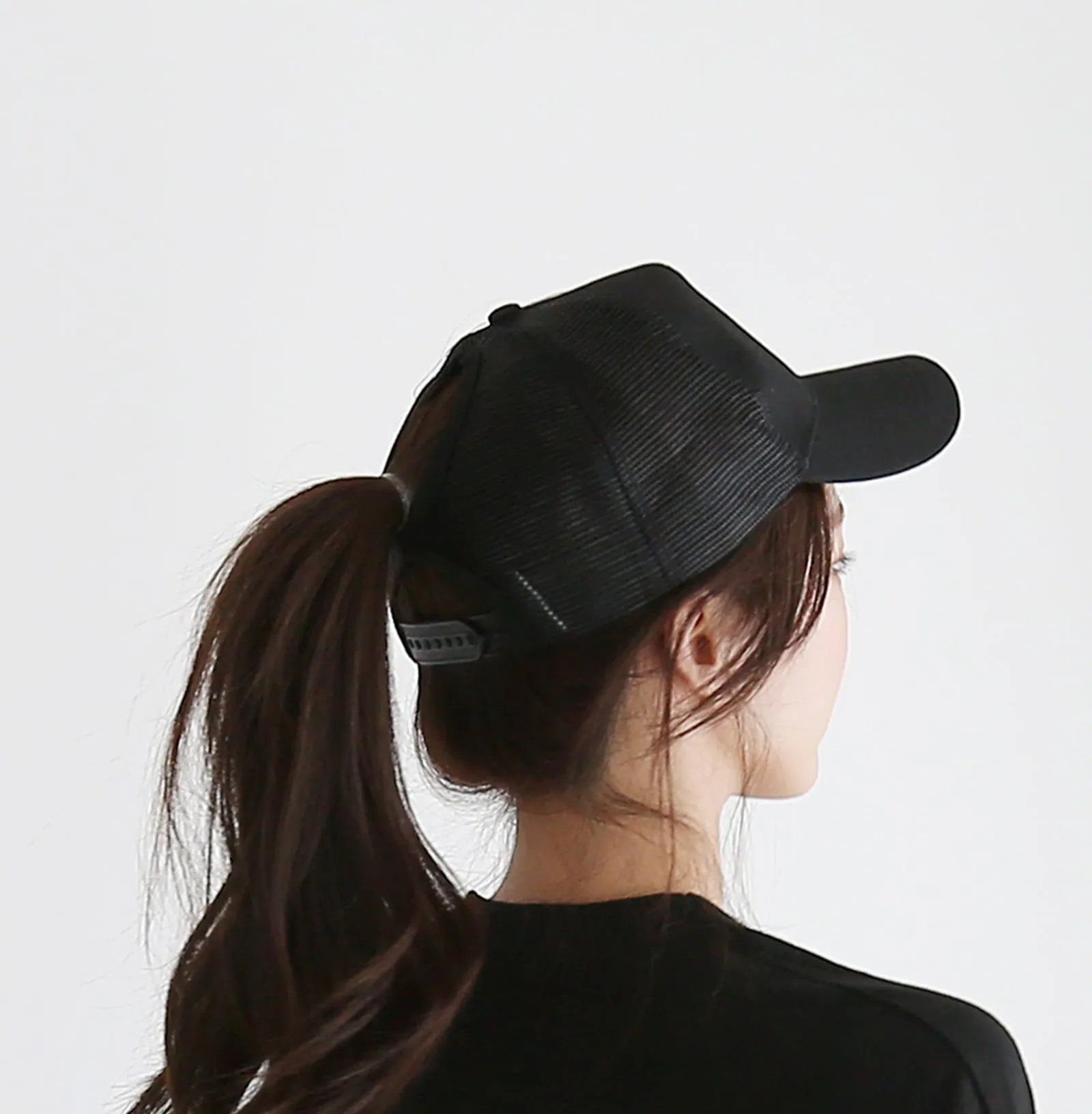 Ponytail High Bun Hat Ponycaps Cotton Baseball Cap PZ10042