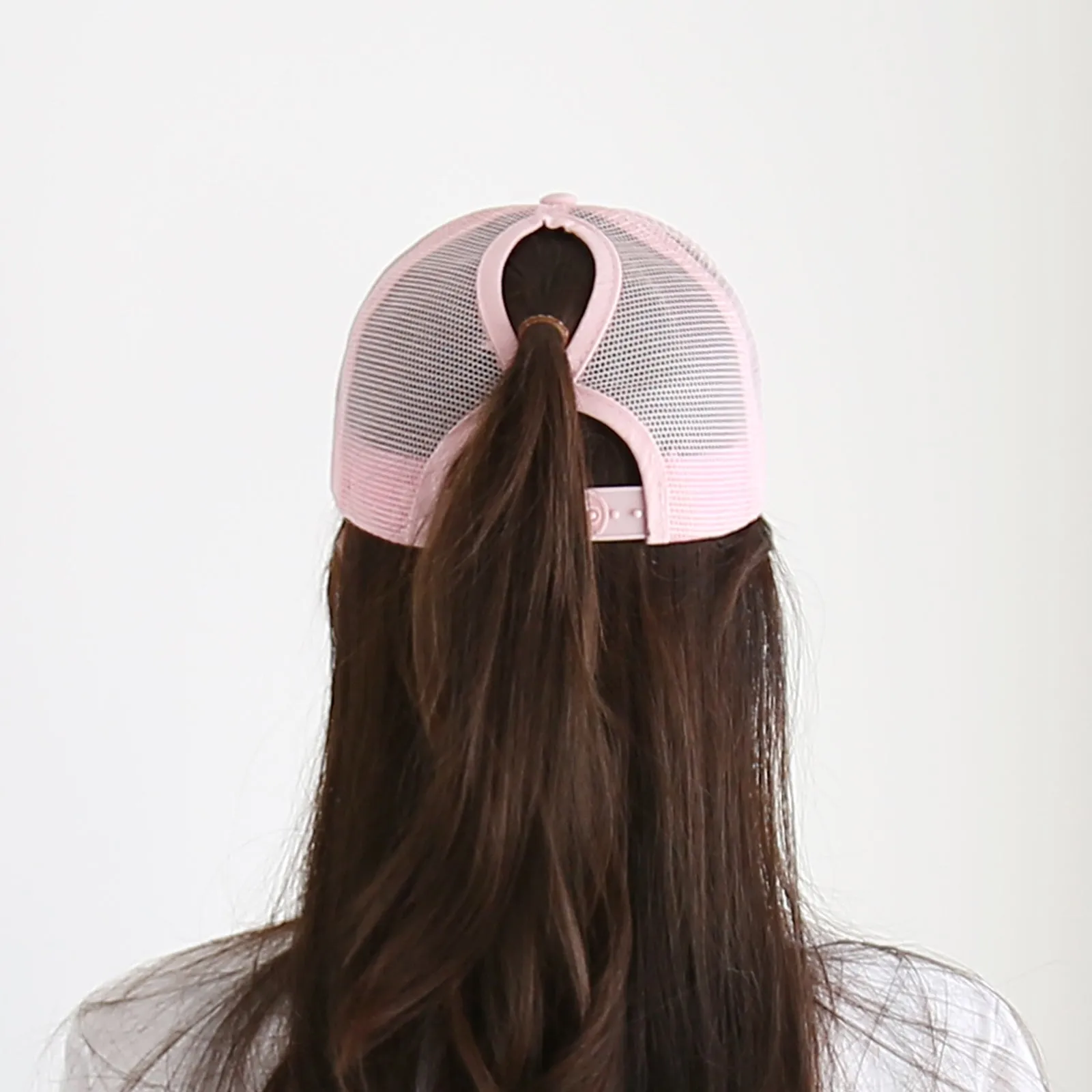 Ponytail High Bun Hat Ponycaps Cotton Baseball Cap PZ10042