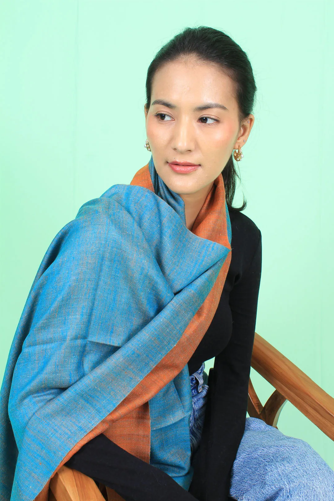 Quratulain Reversible Cashmere Stole