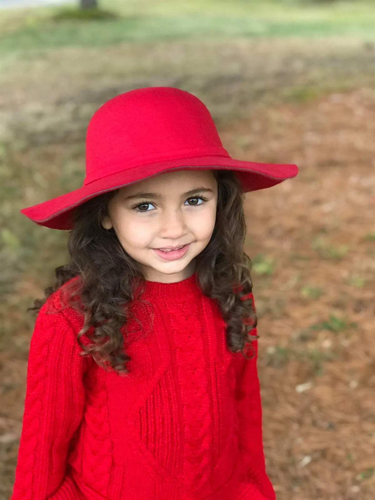 RED FLOPPY HAT