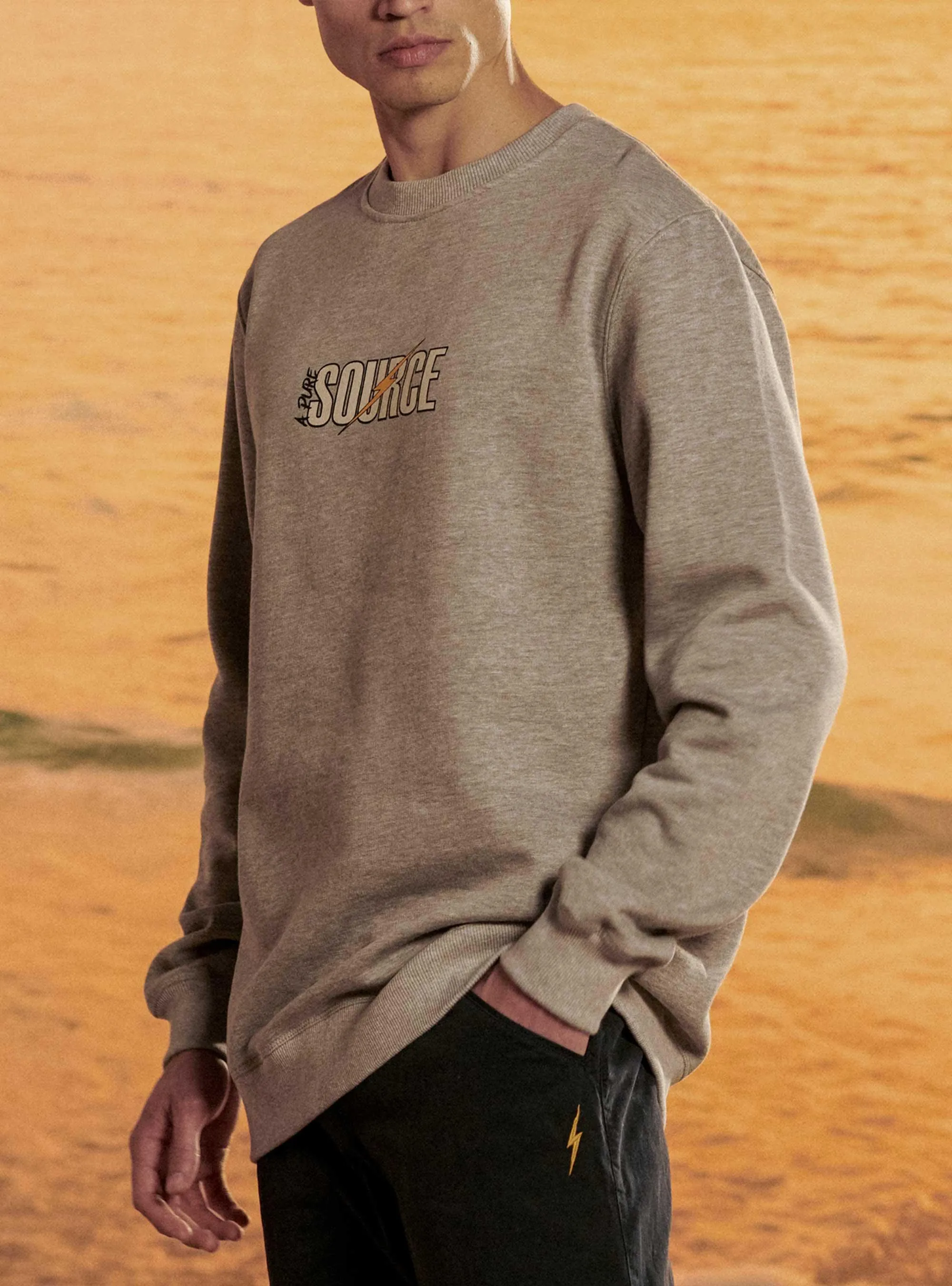 REGULAR SWEATSHIRT WITH FRONT PRINT