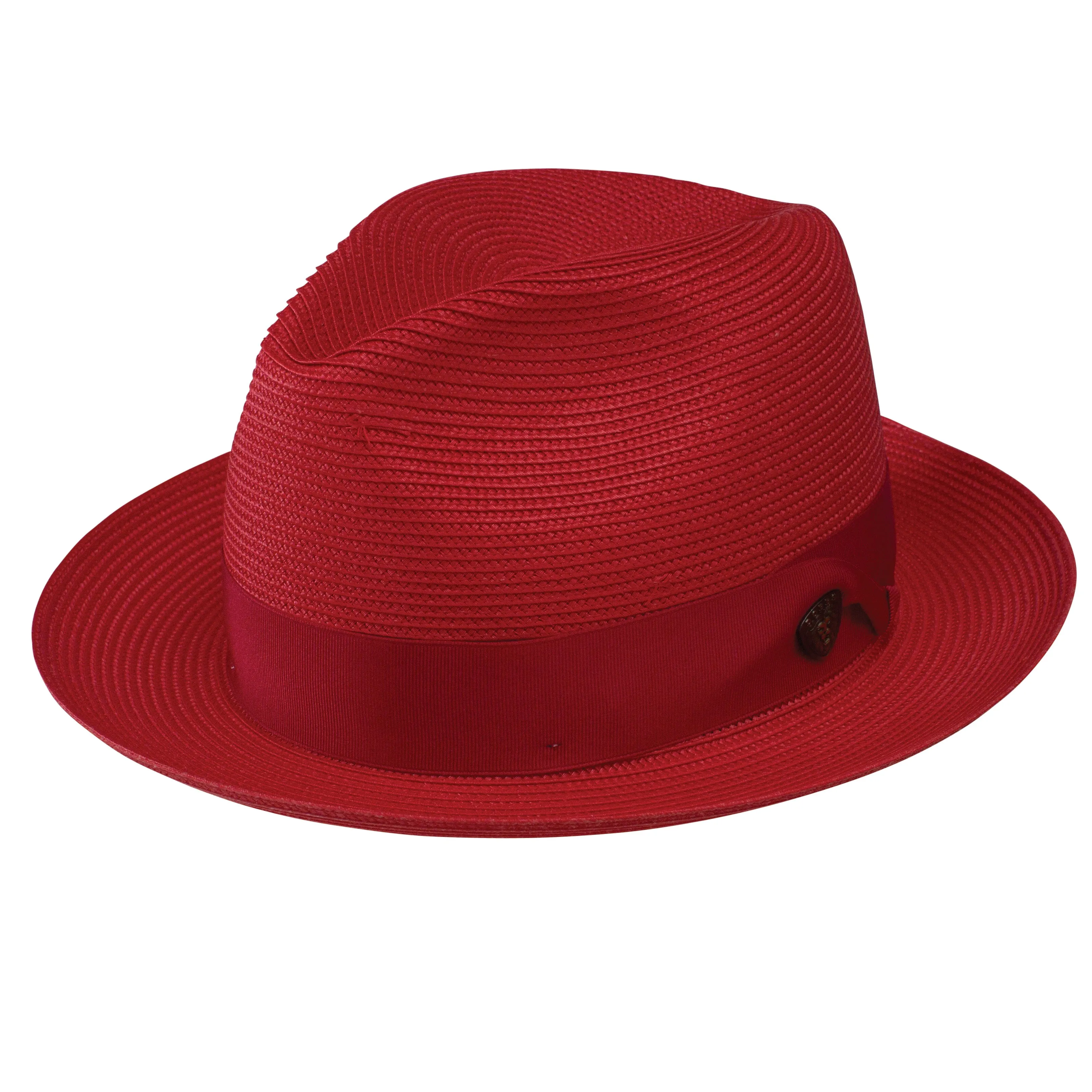 Rosebud Milan Straw Classic Brim Fedora by Dobbs