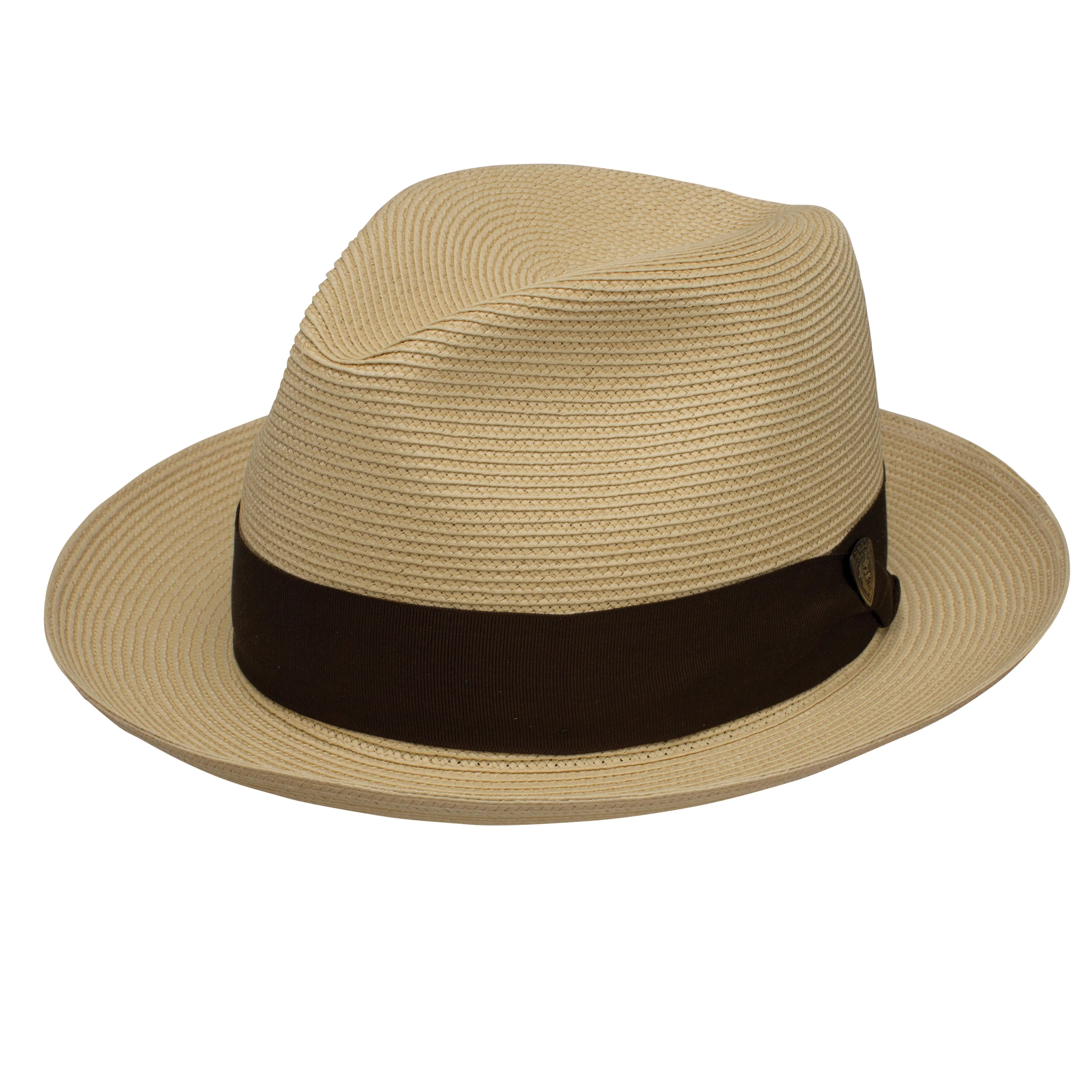 Rosebud Milan Straw Classic Brim Fedora by Dobbs