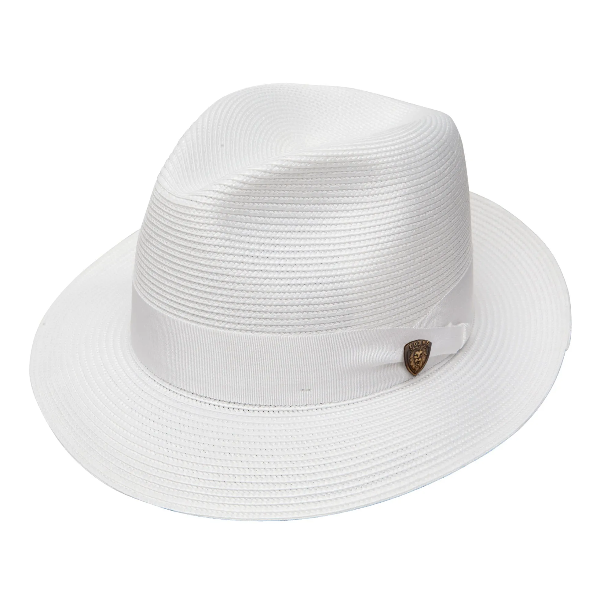 Rosebud Milan Straw Classic Brim Fedora by Dobbs