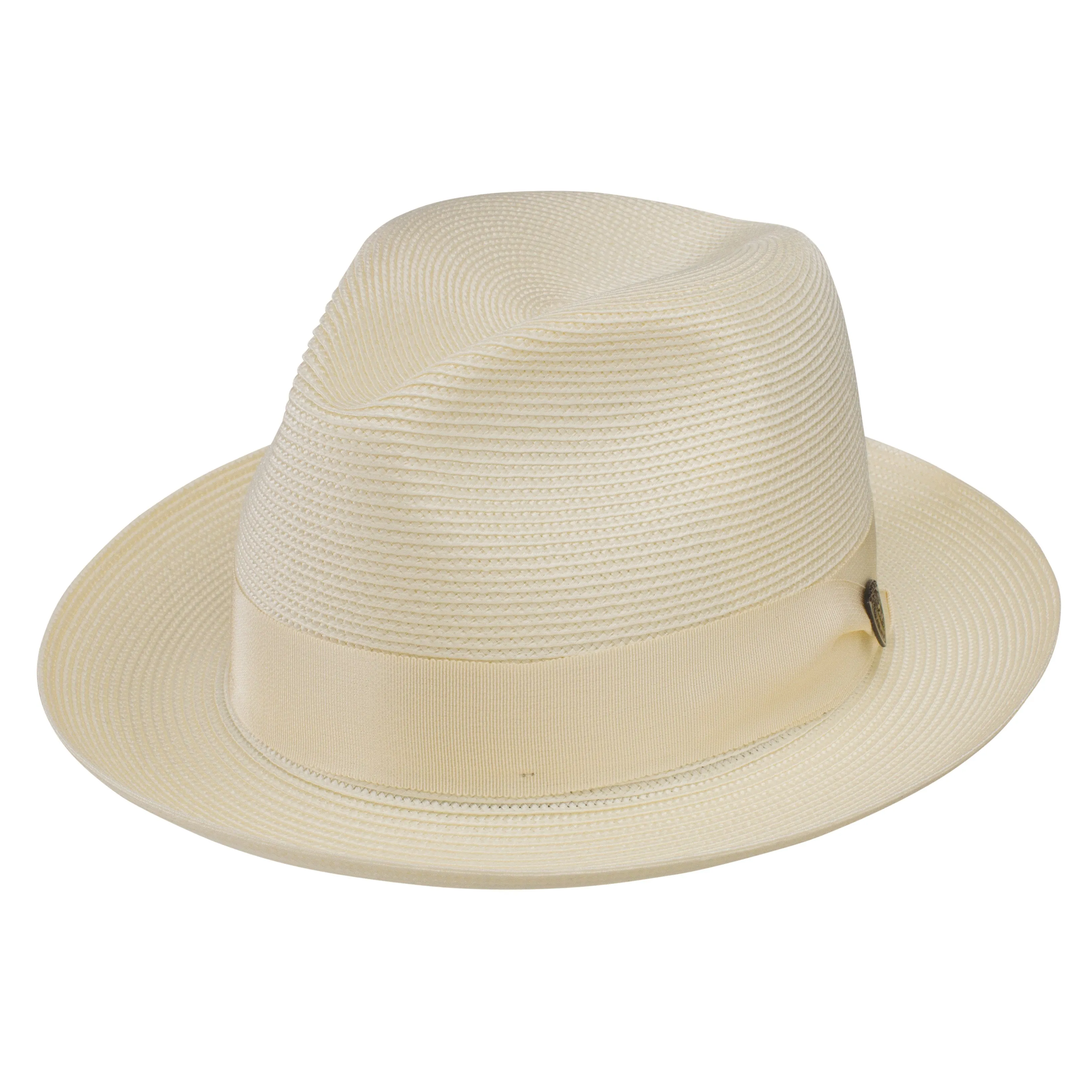 Rosebud Milan Straw Classic Brim Fedora by Dobbs