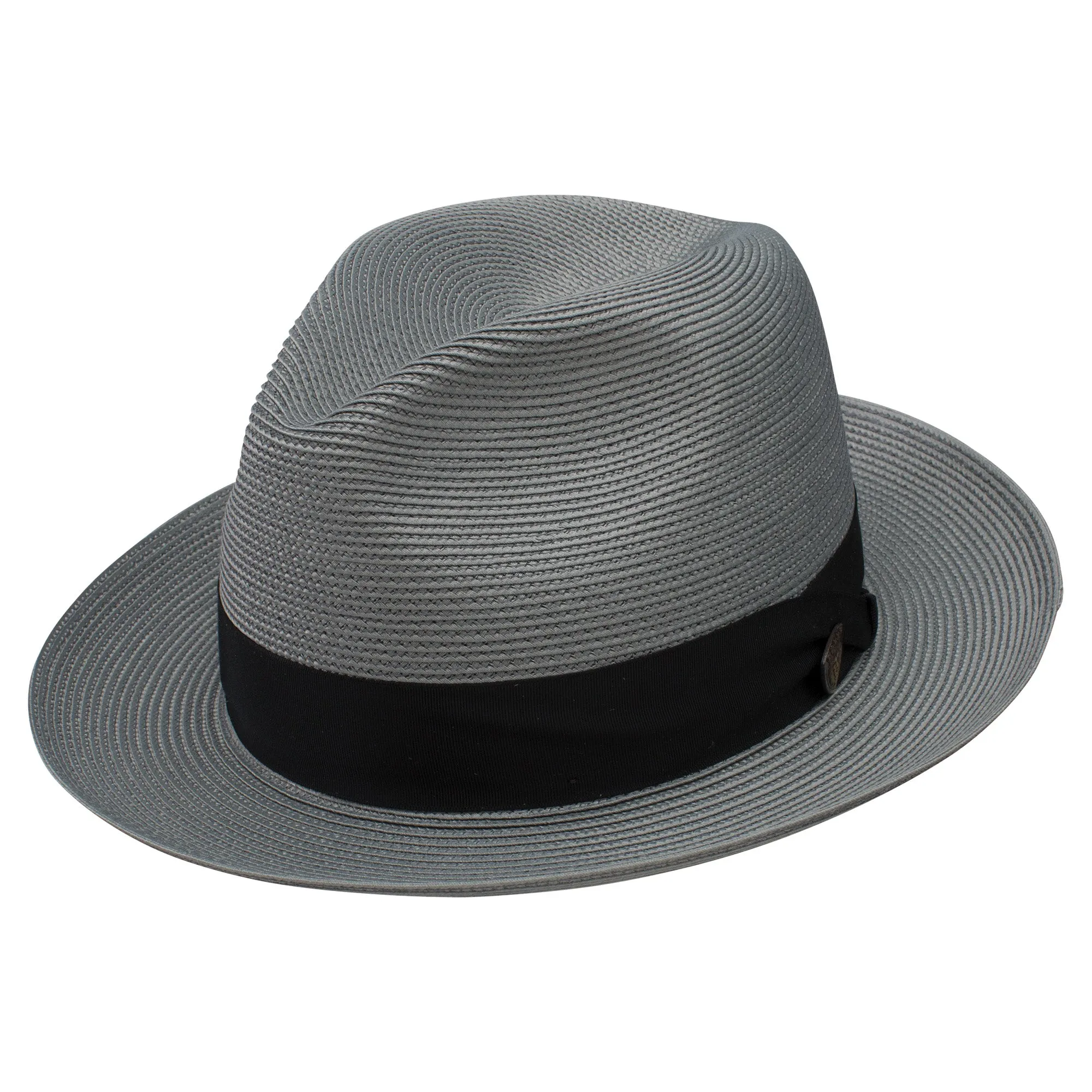 Rosebud Milan Straw Classic Brim Fedora by Dobbs