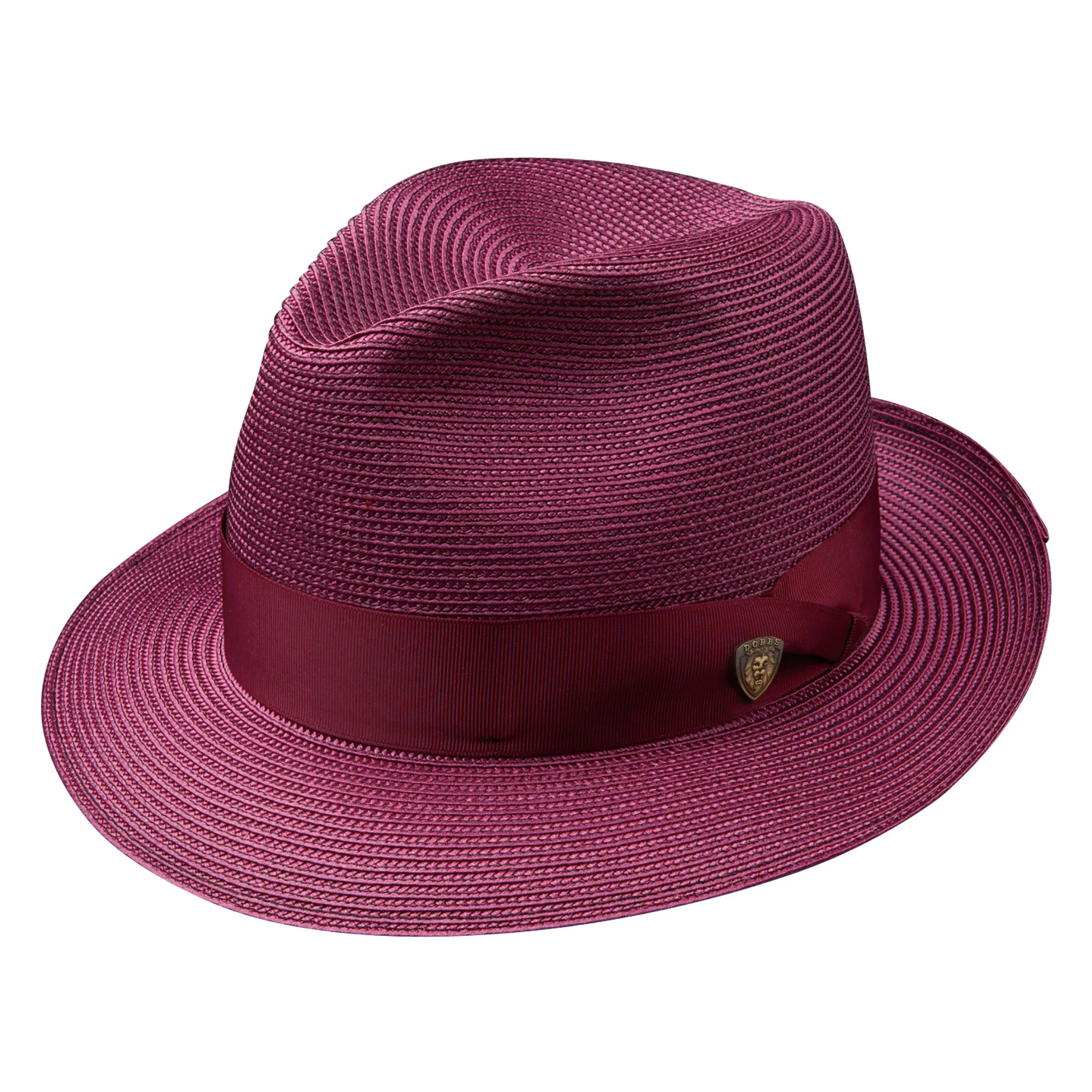 Rosebud Milan Straw Classic Brim Fedora by Dobbs