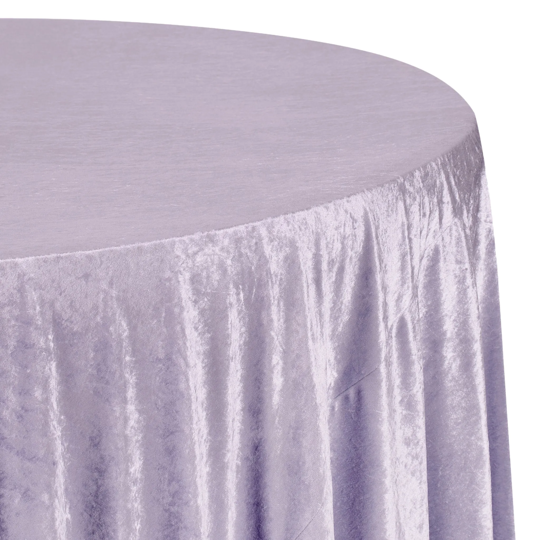 Velvet 132" Round Tablecloth - Victorian Lilac/Wisteria