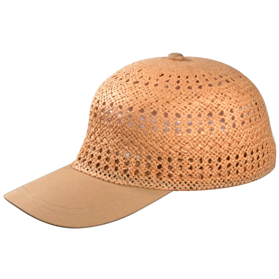 Vented Straw Baseball Cap by Capas