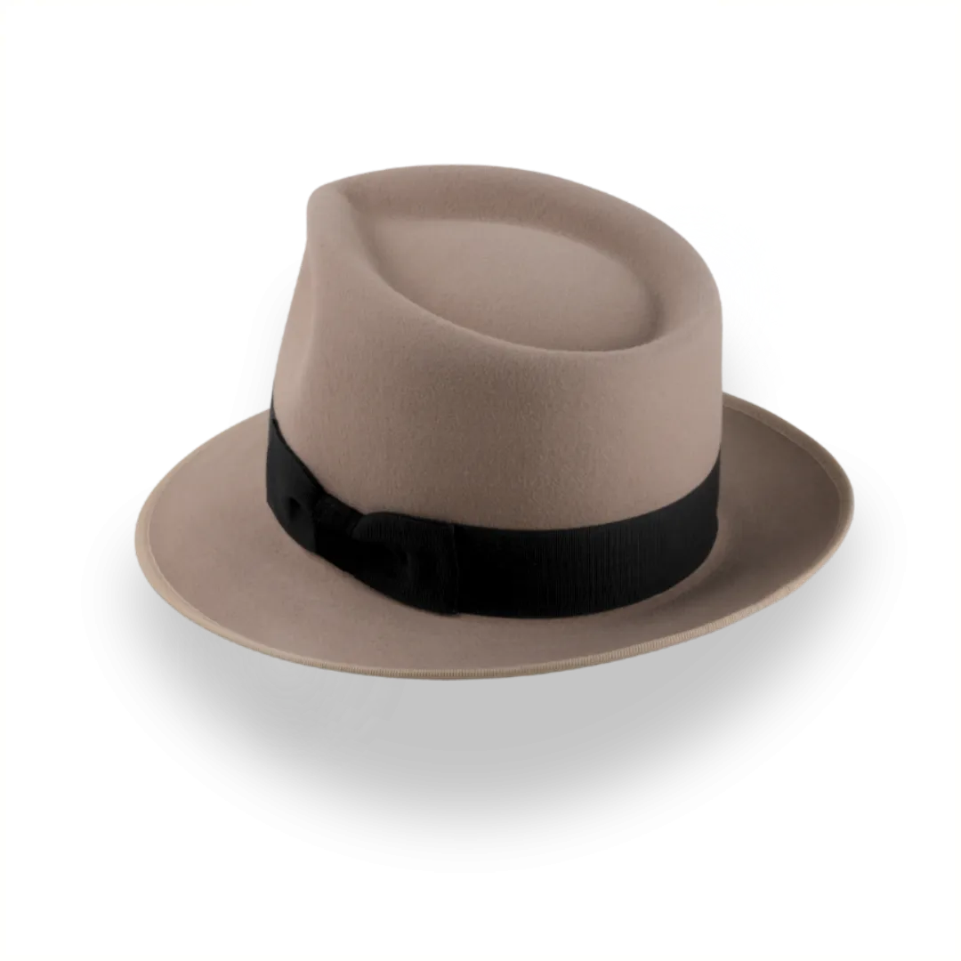 Versatile Tawny Men's Fedora Hat in Rabbit Fur | The Archer