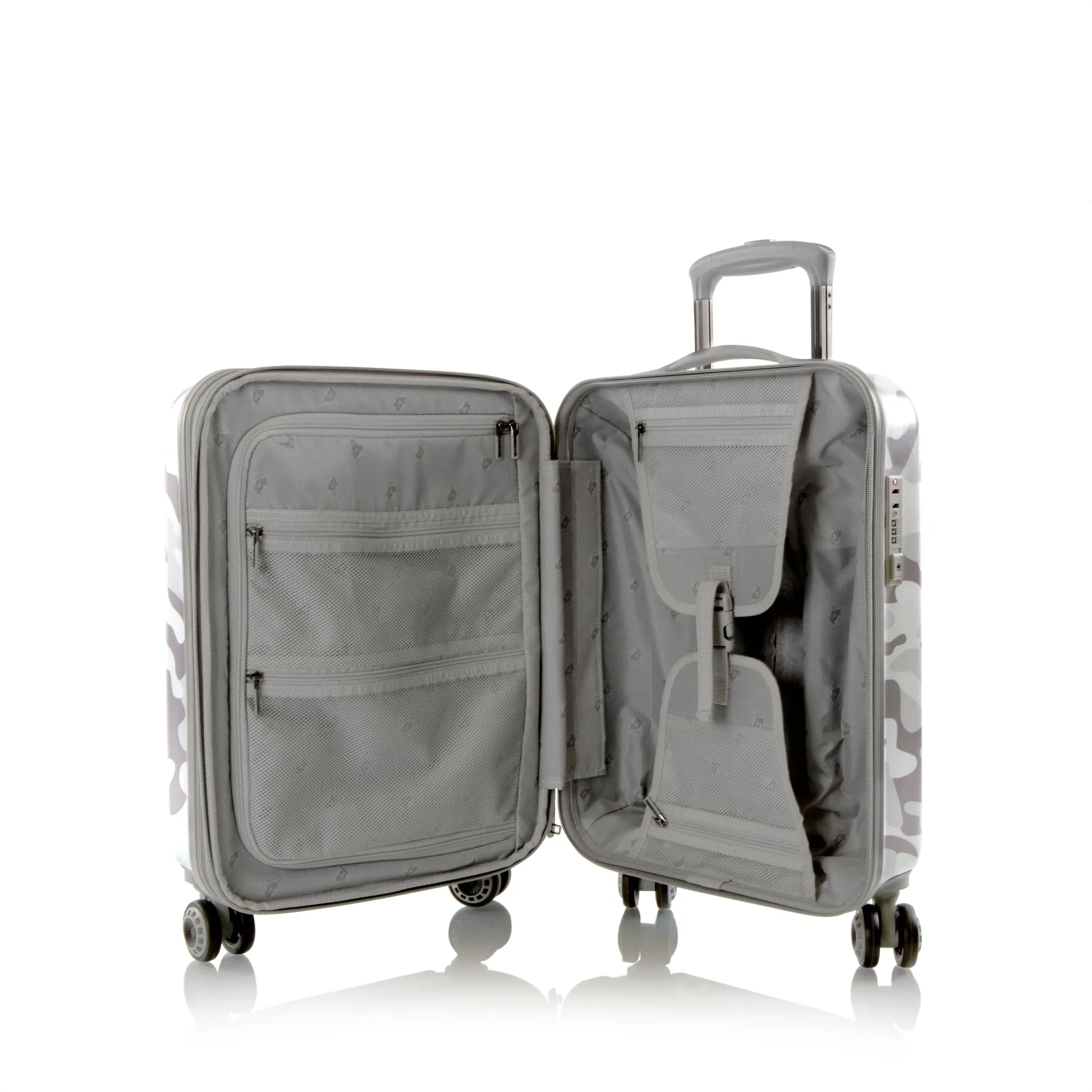 White Camo Hardside 21" Carry-On Luggage