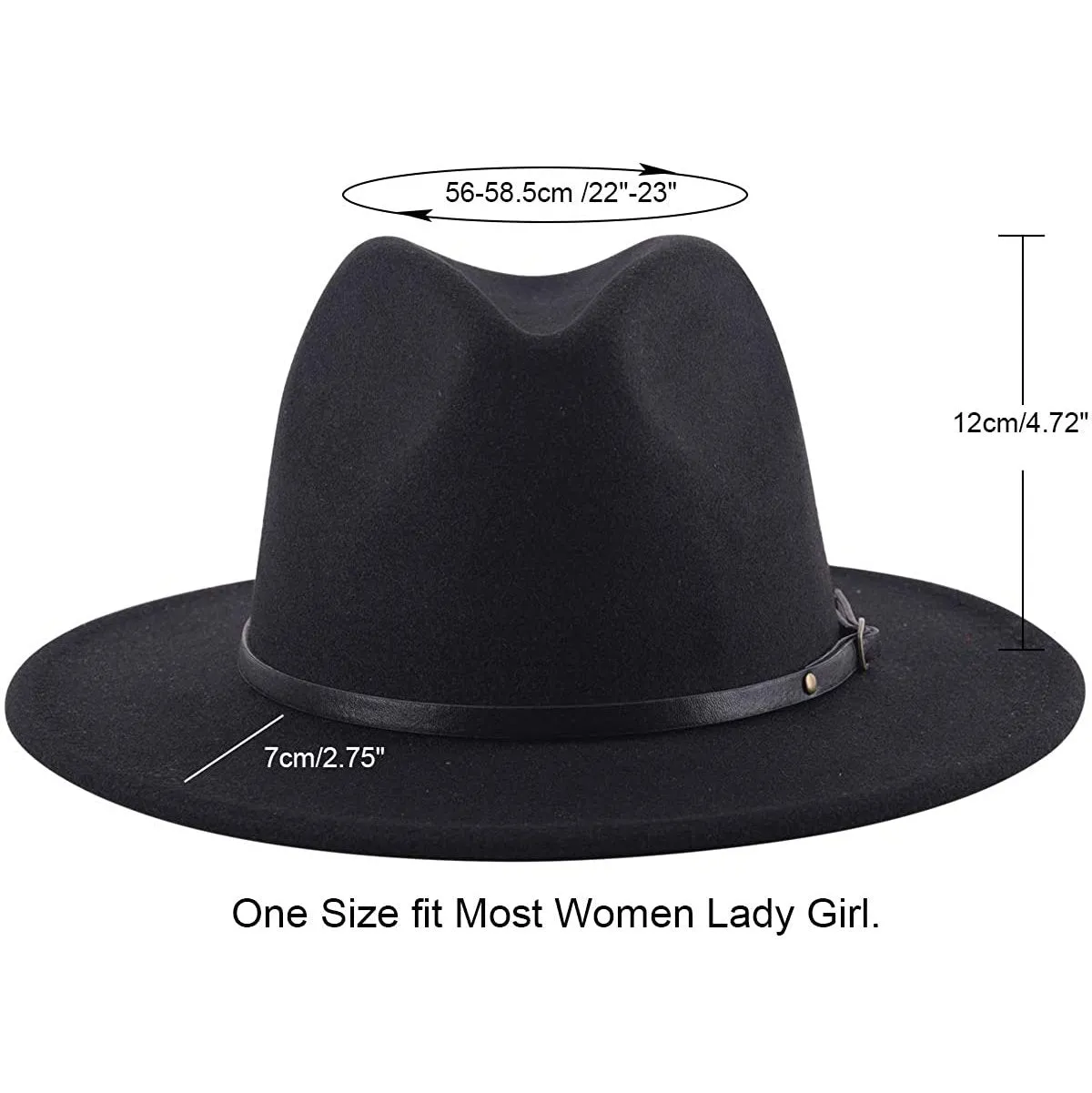 Womens Classic Wide Brim Floppy Panama Hat