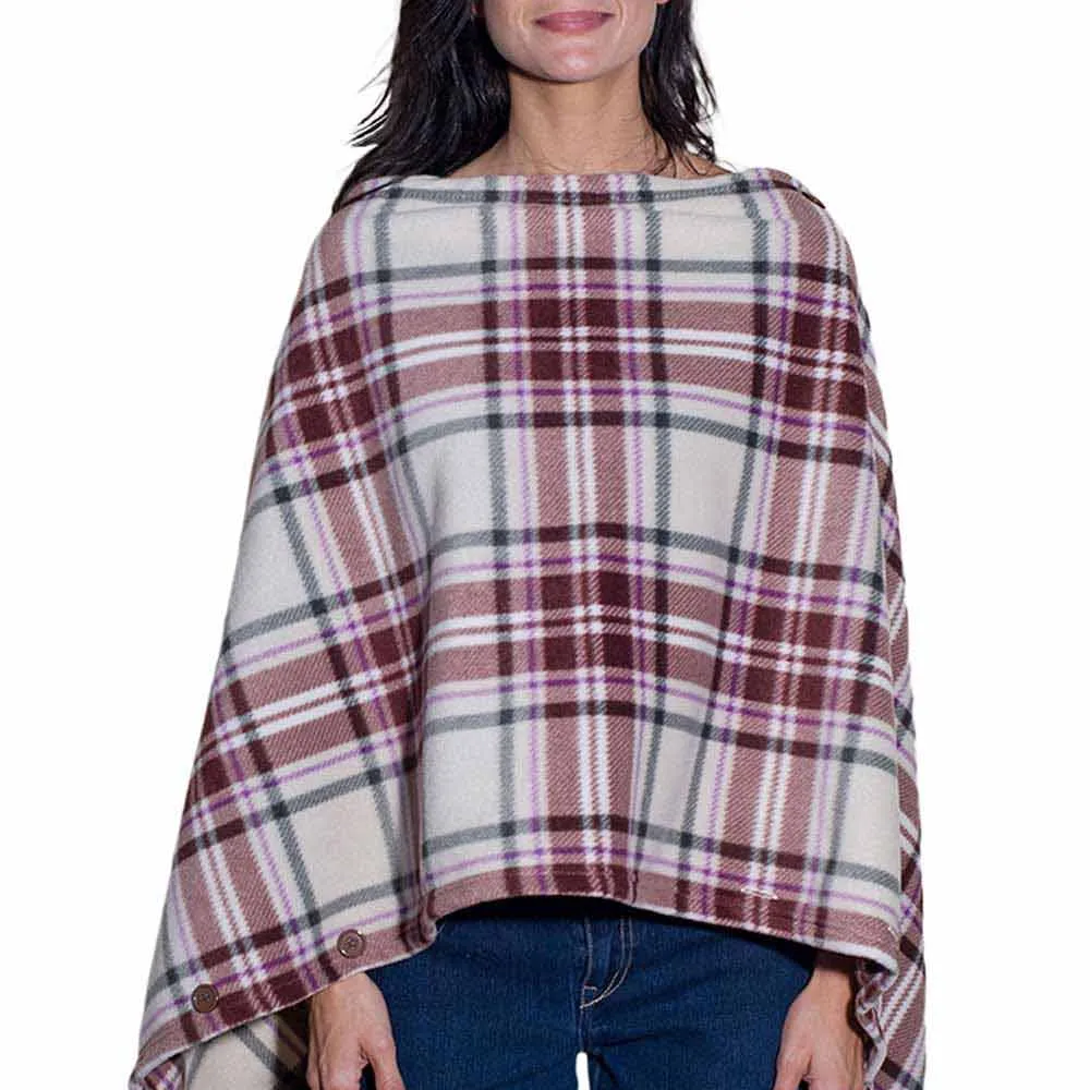 Women's Convertible Fleece Scarf & Shawl