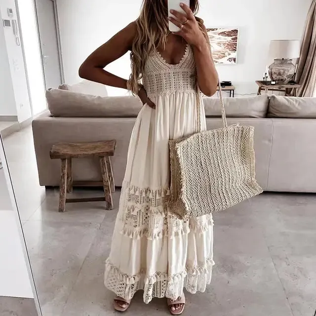 Women’s Lace Summer Dress - Elegant & Breezy