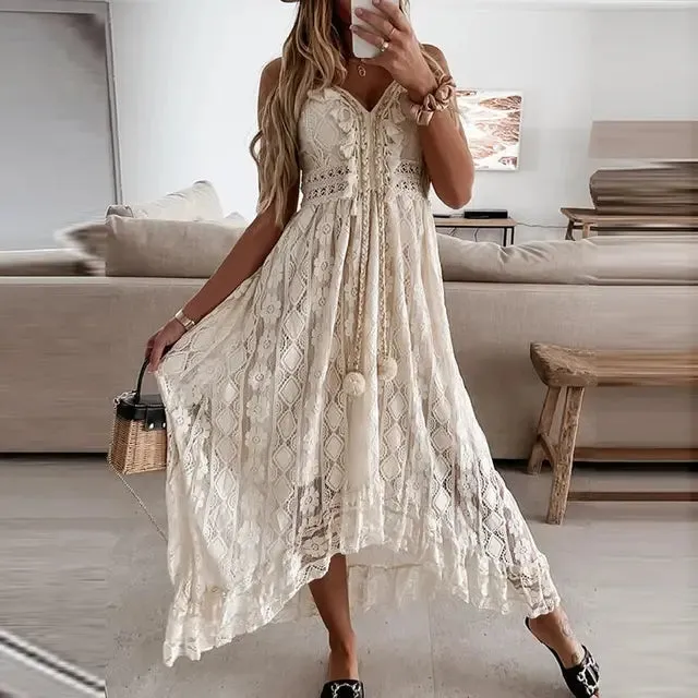 Women’s Lace Summer Dress - Elegant & Breezy