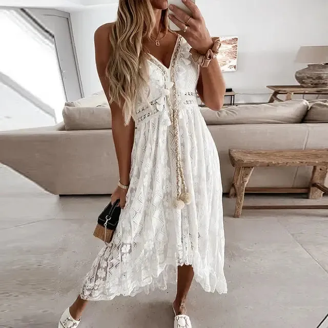 Women’s Lace Summer Dress - Elegant & Breezy