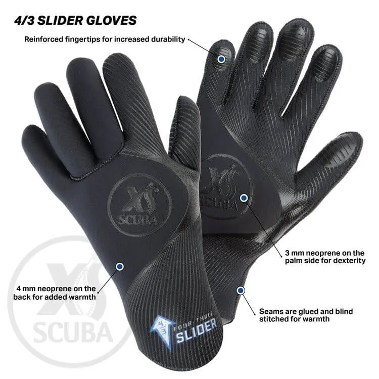 XS Scuba 4/3 Slider Gloves