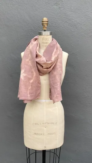 Zero Waste Organic Cotton Double Gauze Scarf in Rose Flora